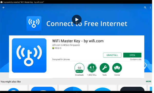 Ứng dụng Wifi Master Key sử dụng wifi miễn phí không mật khẩu